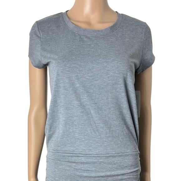 New Athleta Women's Topanga Tee Grey Shirt Dress - Picture 5 of 11